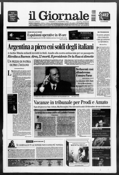 Il giornale : quotidiano del mattino